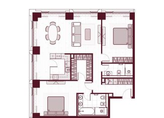 Продажа трехкомнатной квартиры, 103.4 м2, Москва, Ленинградский проспект, 37/1