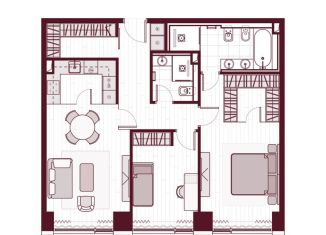 Трехкомнатная квартира на продажу, 84 м2, Москва, Ленинградский проспект, 37/1