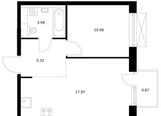 Продажа 1-комнатной квартиры, 38 м2, Владивосток, Первореченский район