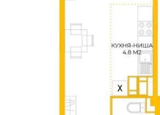 Продаю квартиру студию, 34 м2, Пензенская область, Побочинская улица, с14