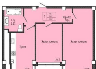 Продается двухкомнатная квартира, 59.6 м2, Лермонтов, проспект Лермонтова, 7