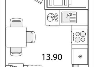 Продается квартира студия, 20.8 м2, Санкт-Петербург, улица Тамбасова, 5Н, муниципальный округ Сосновая Поляна