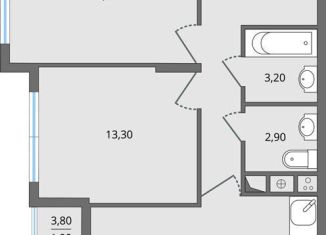 Продажа 3-комнатной квартиры, 67.8 м2, Липецк, ЖК Атмосфера