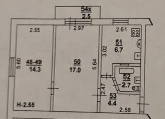 Продам 2-ком. квартиру, 50 м2, Ростов-на-Дону, Адыгейская улица, 74, Кировский район