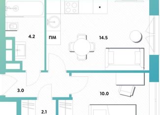 Продам однокомнатную квартиру, 33.8 м2, Москва, ЖК Баланс