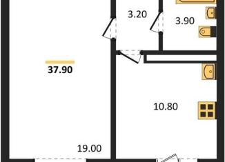 Продам однокомнатную квартиру, 37.9 м2, Воронеж, Левобережный район, улица Шидловского, 28