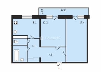 Продажа 2-ком. квартиры, 50.4 м2, Владимирская область, Юго-Западный квартал, 14