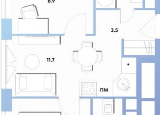 Продаю двухкомнатную квартиру, 37.9 м2, Москва, ЖК Баланс