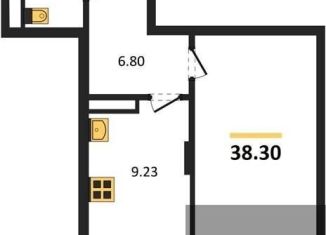 Продажа 1-ком. квартиры, 38.3 м2, Воронеж, Коминтерновский район, Покровская улица, 19