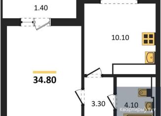 Продается 1-ком. квартира, 34.8 м2, Воронеж, улица Загоровского, 13к2