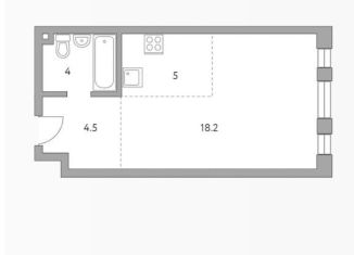 Квартира на продажу студия, 31.7 м2, Москва, Шарикоподшипниковская улица, 11с4, Шарикоподшипниковская улица