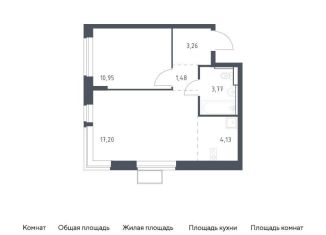 1-ком. квартира на продажу, 40.8 м2, посёлок Жилино-1, ЖК Егорово Парк