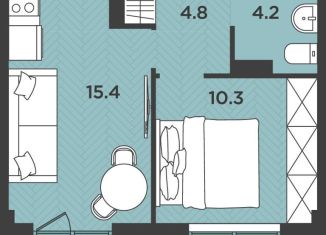 Продаю однокомнатную квартиру, 35.9 м2, Архангельская область