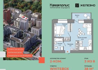 Продажа 2-комнатной квартиры, 38 м2, Пермь