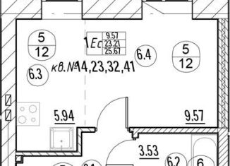 Продам квартиру студию, 25.7 м2, Татарстан