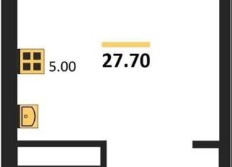 Продам квартиру студию, 27.7 м2, Воронеж, Железнодорожный район