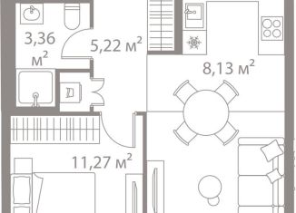 Продаю однокомнатную квартиру, 40.4 м2, Москва, метро Чертановская