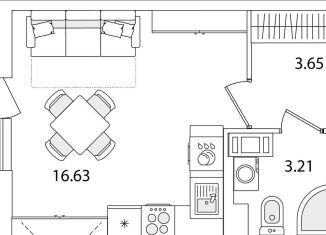 Продам квартиру студию, 24.7 м2, Санкт-Петербург, улица Тамбасова, 5Н