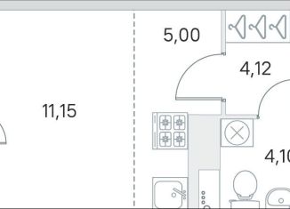 Продается квартира студия, 25.7 м2, городской посёлок Янино-1, ЖК Ясно-Янино