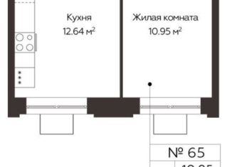 Продаю 1-комнатную квартиру, 35.4 м2, Одинцово, жилой комплекс Каштановая Роща, 1.3