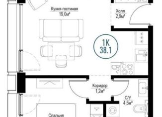 Сдам в аренду квартиру студию, 38 м2, Москва, Волгоградский проспект, 32/5к2, Южнопортовый район