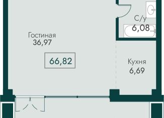 Продажа 2-ком. квартиры, 66.8 м2, поселок городского типа Массандра, улица Мухина, 17А