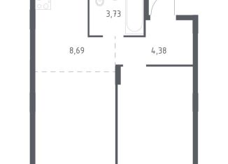 Однокомнатная квартира на продажу, 45.4 м2, Балашиха, улица Бояринова, 36