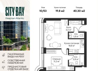 Продается 1-ком. квартира, 40.3 м2, Москва, станция Трикотажная