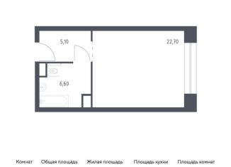 Продается квартира студия, 34.4 м2, Москва, Стремянный переулок, 2, Стремянный переулок