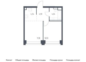 Продаю 1-ком. квартиру, 35.6 м2, Москва, ЗАО, жилой комплекс Нова, к3