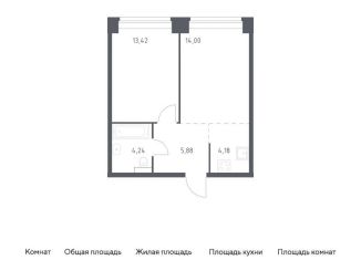 Продам 1-ком. квартиру, 41.7 м2, Москва, ЗАО, жилой комплекс Нова, к2