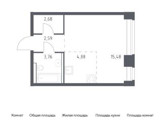 Продаю квартиру студию, 29.4 м2, Москва, ЗАО, жилой комплекс Нова, к2