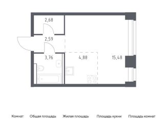 Продается квартира студия, 29.4 м2, Москва, ЗАО, жилой комплекс Нова, к2