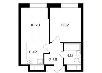 Продаю 2-комнатную квартиру, 37.4 м2, Москва, ЗАО, улица Петра Алексеева, 14