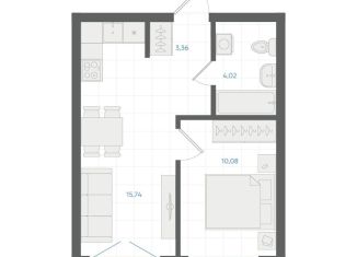 Продаю 1-комнатную квартиру, 33.7 м2, Екатеринбург, метро Чкаловская