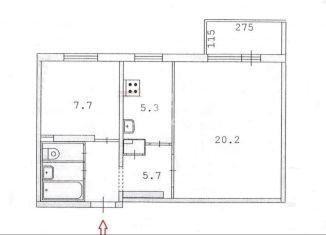 Продажа 2-комнатной квартиры, 42.6 м2, Екатеринбург, метро Ботаническая, улица 40-летия Комсомола, 22