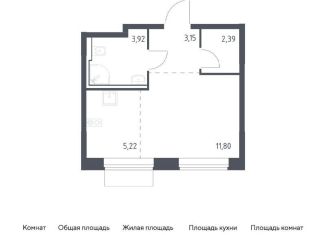 Продается квартира студия, 26.5 м2, Москва, ЮВАО, жилой комплекс Квартал Домашний, 1