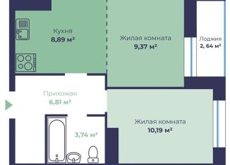 Продаю 2-ком. квартиру, 40.3 м2, Ярославская область