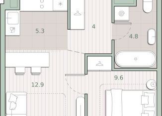 Продается однокомнатная квартира, 36.6 м2, Москва, метро Озёрная