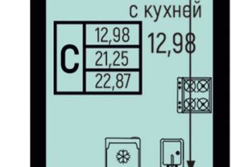 Квартира на продажу студия, 22.9 м2, село Небуг