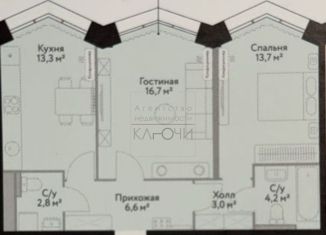 Продажа 2-ком. квартиры, 60.8 м2, Москва, Корабельная улица, 1