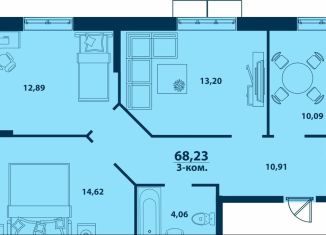 Продажа 3-комнатной квартиры, 68.2 м2, Республика Башкортостан