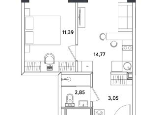 1-ком. квартира на продажу, 32.7 м2, Москва, Окружной проезд, 10Г, ЖК Измайловский Парк