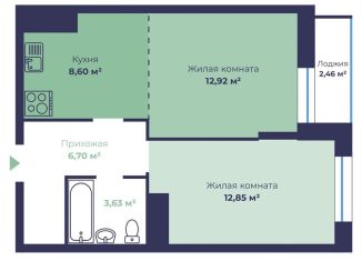 Продается 2-ком. квартира, 45.9 м2, Ярославль