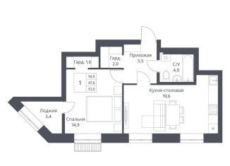 Продаю 1-комнатную квартиру, 51 м2, Новосибирская область, улица Декоративный Питомник, 8