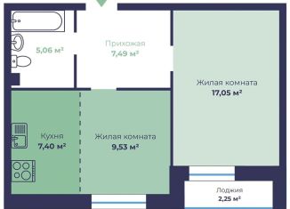 Продаю 2-ком. квартиру, 47.7 м2, Ярославль