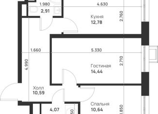 Продам двухкомнатную квартиру, 55.4 м2, Москва, метро Черкизовская