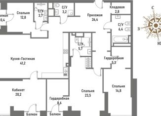 Продажа 5-комнатной квартиры, 175 м2, Москва, улица Матросская Тишина, 12, ВАО