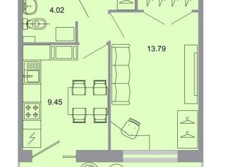 Продам 1-комнатную квартиру, 34 м2, Ленинградская область, Тихая улица, 13к1