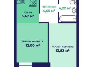 Продажа 2-комнатной квартиры, 41.6 м2, Ярославль